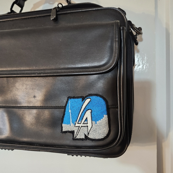 LEATHER LAPTOP BAG BLACK - Picture 2 of 13